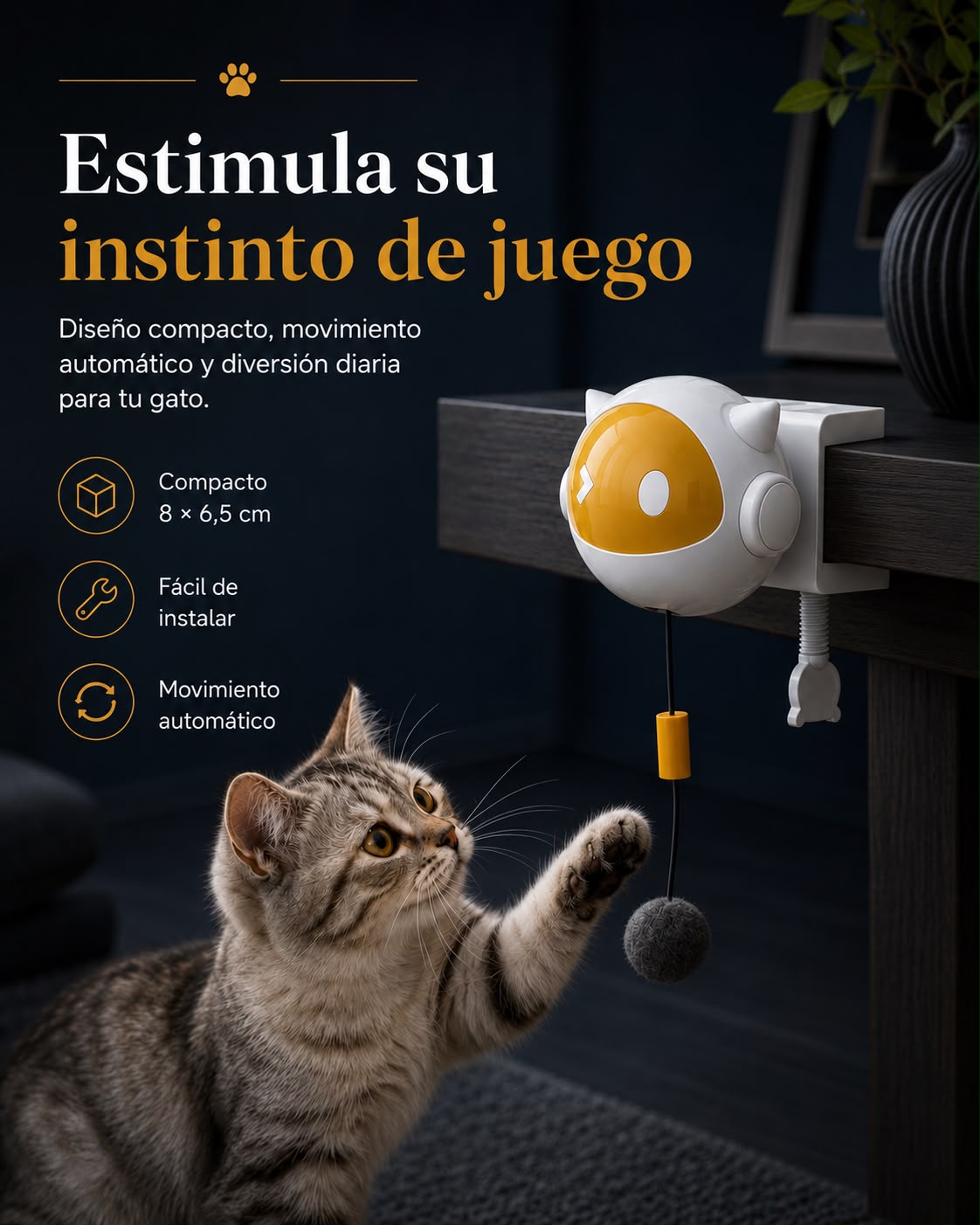 Zyvora Play, juguete automático para gatos
